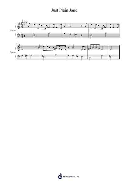 Just Plain Jane Sheet Music by Frank Strickland-Arr.Arkuk Househous
