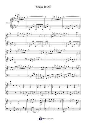 Shake It Off Sheet Music by Taylor Swift-Arr.Kyleyy
