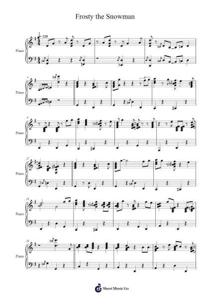 Frosty the Snowman Sheet Music by Jack Rollins/Steve Nelson-Arr.Trelyn