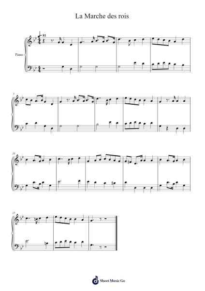La Marche des rois Sheet Music by Georges Bizet-Arr.Grihicks Mulou