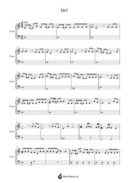 Idol Sheet Music by BTS-Arr.Wesquinn Bunmeg