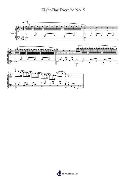 Eight-Bar Exercise No. 5 Sheet Music by Carl Czerny-Arr.Keatsyoung