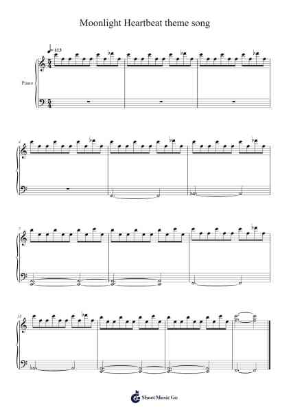 Moonlight Heartbeat theme song Sheet Music by John Carpenter-Arr.Dawnbian Sherqe