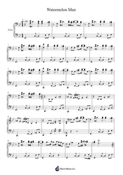 Watermelon Man Sheet Music by Herbie Hancock-Arr.Crotiane Shawshop