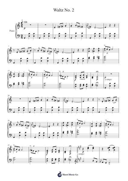 Waltz No. 2 – Lyric Pieces I, Op. 12 Sheet Music by Edvard Grieg-Arr.Fasthue