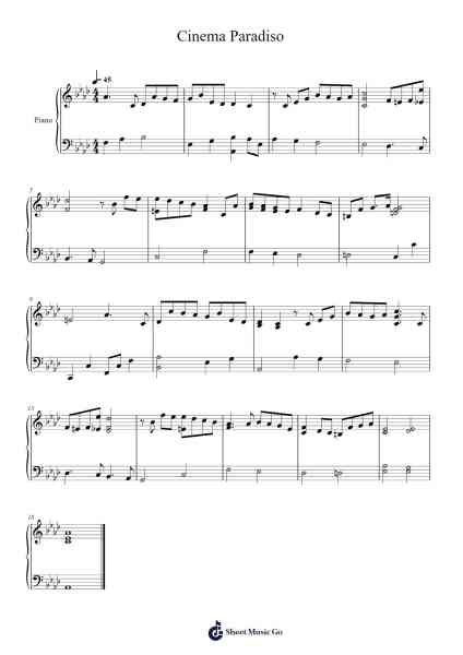 Cinema Paradiso Sheet Music by Ennio Morricone-Arr.Chrisphael Reedno