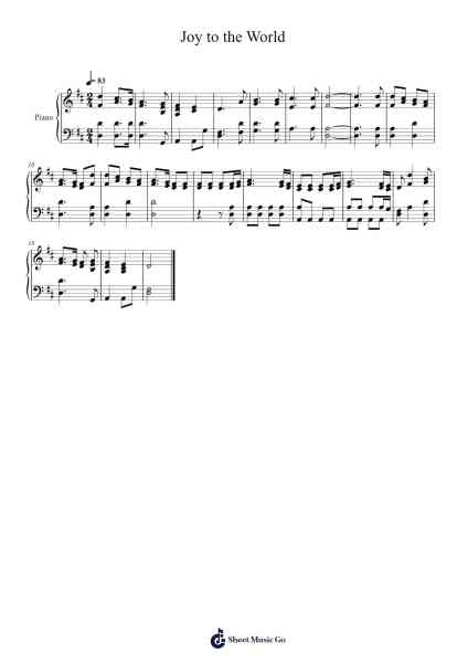 Joy to the World Sheet Music by Georg Friedrich Händel-Arr.Louiefie