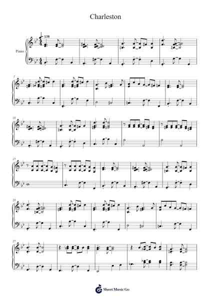 Charleston Partitura de James Price Johnson-Arr.Crodre Kipqe