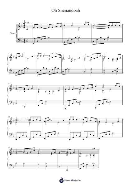 Oh Shenandoah Sheet Music by American Traditional-Arr.Jofield