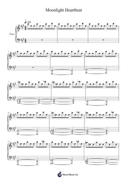 Moonlight Heartbeat theme song Sheet Music by John Carpenter-Arr.Hagchel Perpel