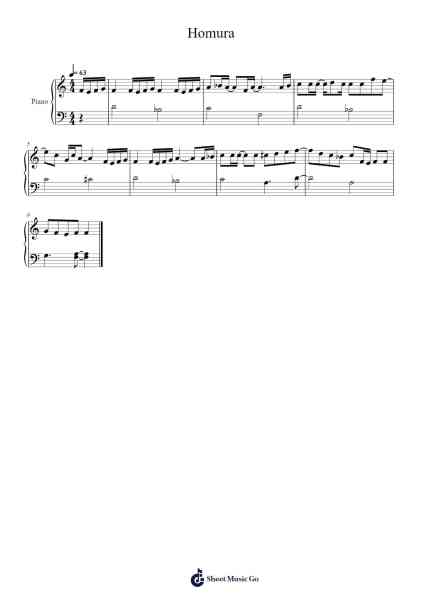 Homura - Demon Slayer Sheet Music by LiSA-Arr.Rexlin Clachad