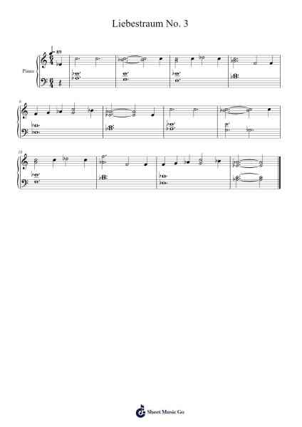 Liebestraum No. 3 Sheet Music by Franz Liszt-Arr.Beautle
