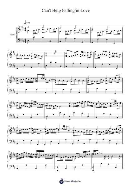 Can't Help Falling in Love (Wedding Version) Sheet Music by Elvis Presley/Johann Sebastian Bach/Johann Pachelbel-Arr.Keatssoll