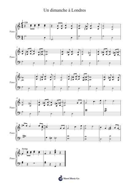 Un dimanche à Londres Sheet Music by Édith Piaf-Arr.Trollstal