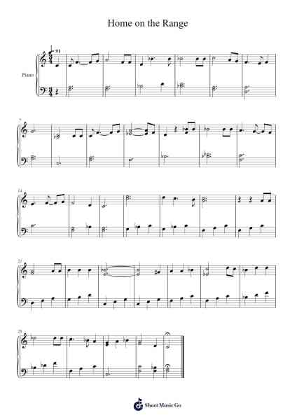 Home on the Range Sheet Music by Daniel E. Kelley-Arr.Masid Wattmer