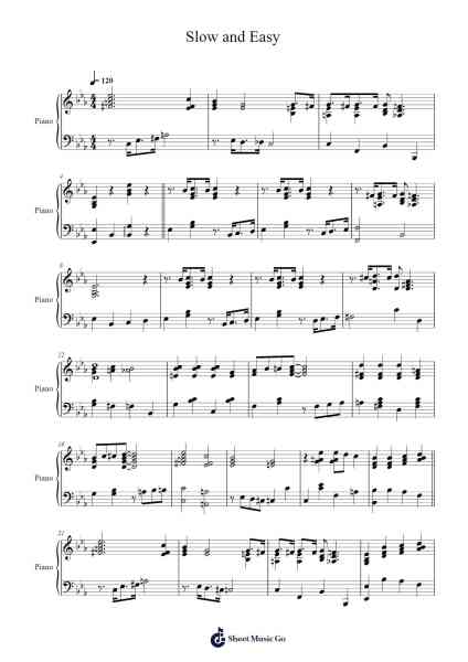Slow and Easy Sheet Music by Norman Spencer-Arr.Thomgreg