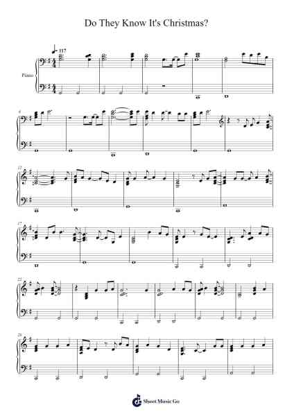 Do They Know It's Christmas? Sheet Music by Bob Geldof/Midge Ure-Arr.Hancke Walkstan
