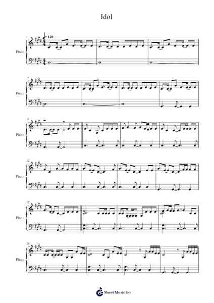 Idol Partitura de BTS-Arr.Dilliz Woolfsil