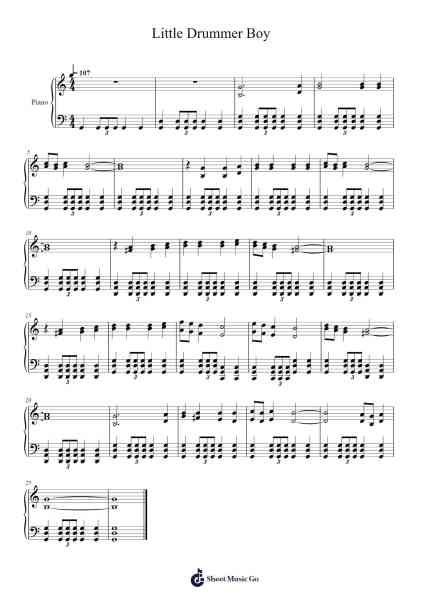 Little Drummer Boy Sheet Music by Katherine Kennicott Davis-Arr.Dilmos