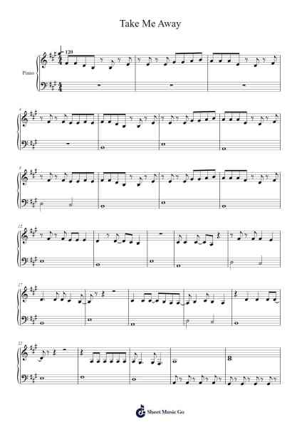 Take me away Sheet Music by a-ha-Arr.Temvogt Roblome