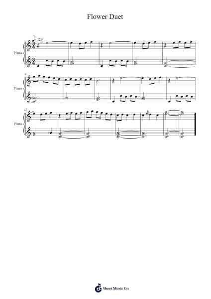Flower Duet – Lakmé Sheet Music by Léo Delibes-Arr.Virquinn Hoodvid