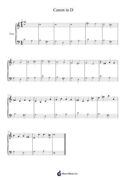 Canon in D Partitura de Johann Pachelbel-Arr.Blabott