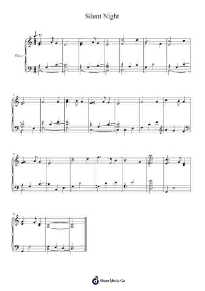 Silent Night Sheet Music by Franz Xaver Gruber-Arr.Lanps Gailkyle