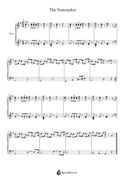 March No. 2 – The Nutcracker Sheet Music by Pyotr Tchaikovsky-Arr.Kriso Dolclaire