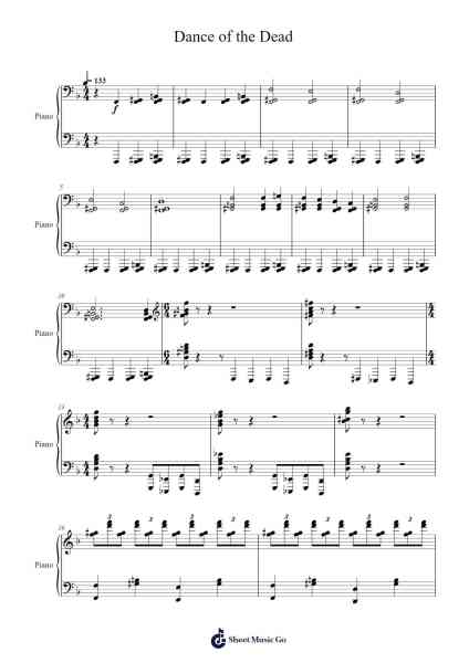 Dance of the Dead Sheet Music by Franz Liszt-Arr.Hewfrances