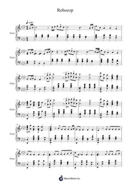 Robocop Partitura de Kanye West-Arr.Besder