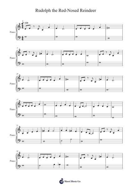 Rudolph the Red-Nosed Reindeer Partitura de Johnny Marks-Arr.Griries