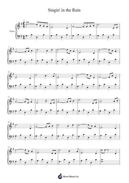Singin' in the Rain Sheet Music by David Raksin-Arr.Buron