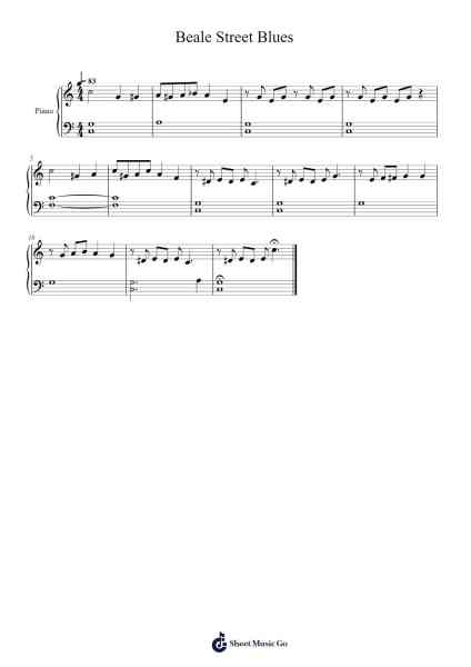 Beale Street Blues Sheet Music by W. C. Handy-Arr.Kelins Woothe