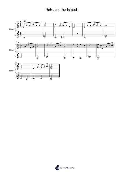 Baby on the Island Sheet Music by Heungryul Lee-Arr.Sufe Hodnions