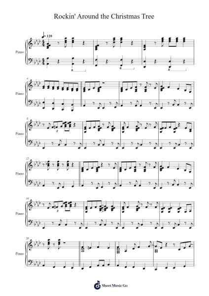 Rockin' Around the Christmas Tree Sheet Music by Brenda Lee-Arr.Jeamesqy