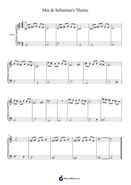 La La Land - Mia & Sebastian's Theme Sheet Music by Justin Hurwitz-Arr.Bloorvogt