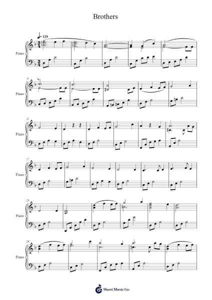 Fullmetal Alchemist - Brothers Sheet Music by Akira Senju-Arr.Walry