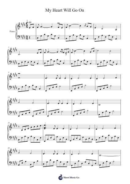 Titanic - My Heart Will Go On Sheet Music by Céline Dion-Arr.Robn