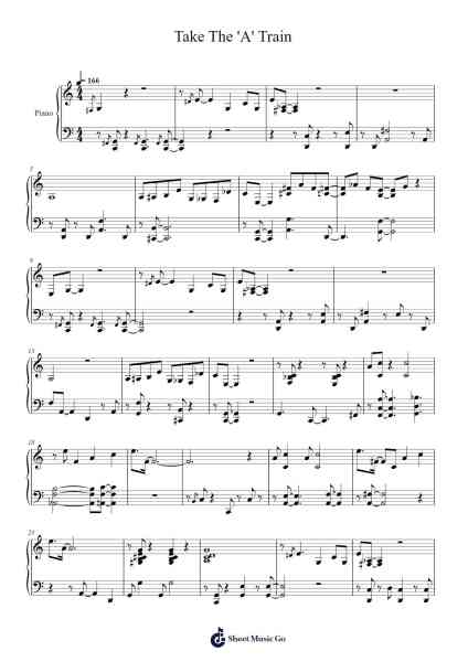 Take The 'A' Train Sheet Music by Billy Strayhorn-Arr.Huttgie Bellcol