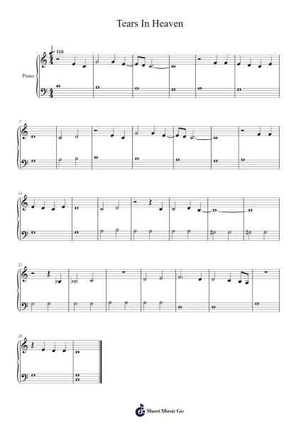 Tears shed in heaven Sheet Music by Eric Clapton-Arr.Dolamb Strafay