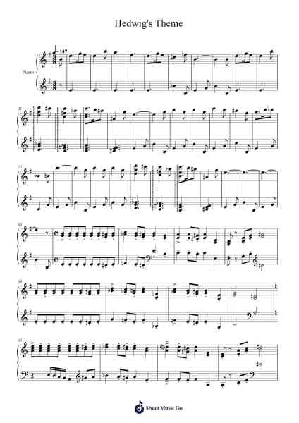 Hedwig's Theme – Harry Potter Partitura de John Williams-Arr.Viten Sun
