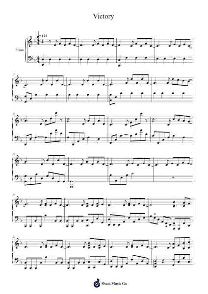 Victory Sheet Music by Two Steps from Hell-Arr.Narion