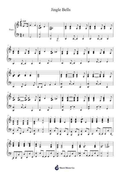 Jingle Bells (Accompaniment Version) Sheet Music by James Lord Pierpont-Arr.Gibger Burnsleif