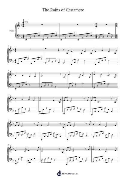 Game of Thrones - The Rains of Castamere Sheet Music by Ramin Djawadi-Arr.Penlith