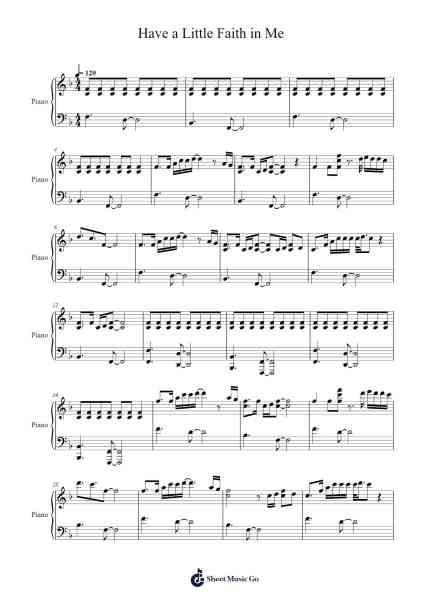 Have a Little Faith in Me Sheet Music by John Hiatt-Arr.Blithediah