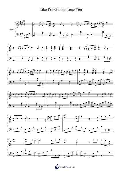 Like I'm Gonna Lose You Partitura de Meghan Trainor/John Legend-Arr.Naburne