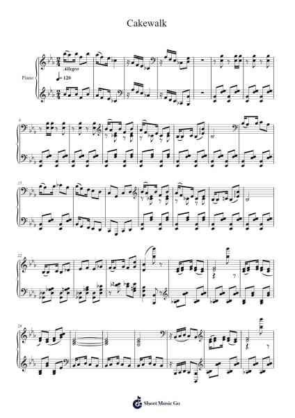 Cakewalk Sheet Music by Claude Debussy-Arr.Roymens