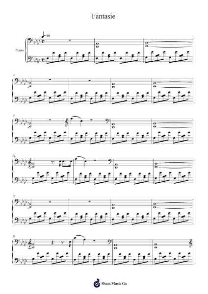 Fantasie Sheet Music by Paul Hankinson-Arr.Jannuel Graceche