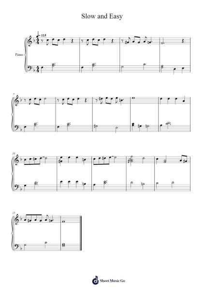 Slow and Easy Sheet Music by Norman Spencer-Arr.Johning