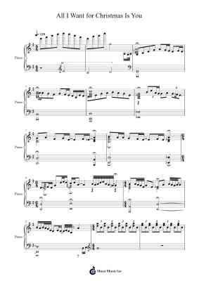 All I Want for Christmas Is You Sheet Music by Mariah Carey-Arr.Griries